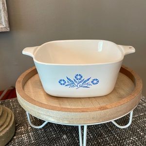 Corning Ware 2 3/4 cup dish!  No cracks or chips but has paint scratch on handle